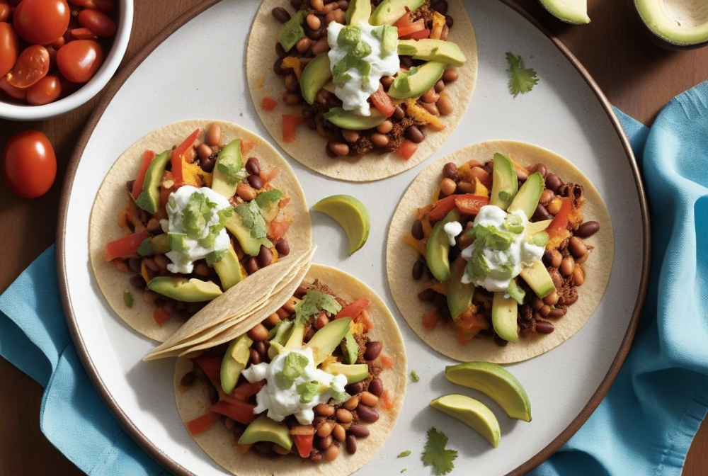 Easy Bean and Cheese Tostadas A Low-Calorie, Diabetes-Friendly Recipe