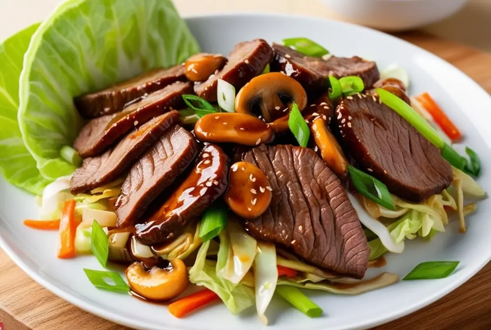 Moo Shu Beef, mu shu beef, moo shu beef with pancakes, moo shu beef recipe, moo shi beef

