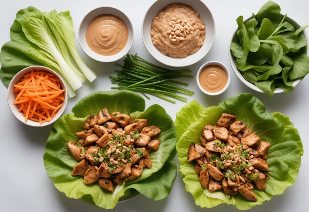 asian chicken wraps for diabetics type 2, low carb chicken lettuce wraps, keto pf changs lettuce wraps, keto asian chicken lettuce wraps, keto chicken lettuce wraps, keto asian lettuce wraps