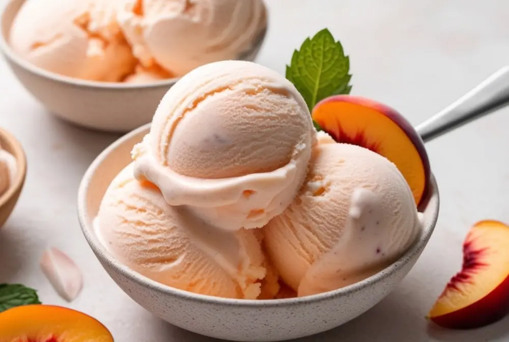 peaches and cream ice cream ninja creami