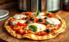 air fryer tortilla pizza