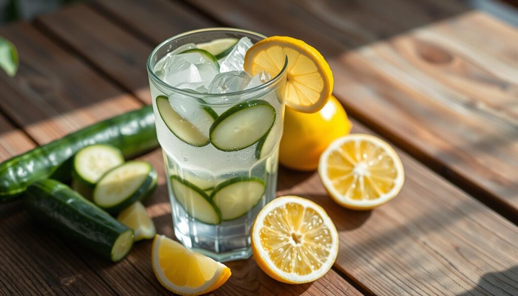 cucumber lemon water