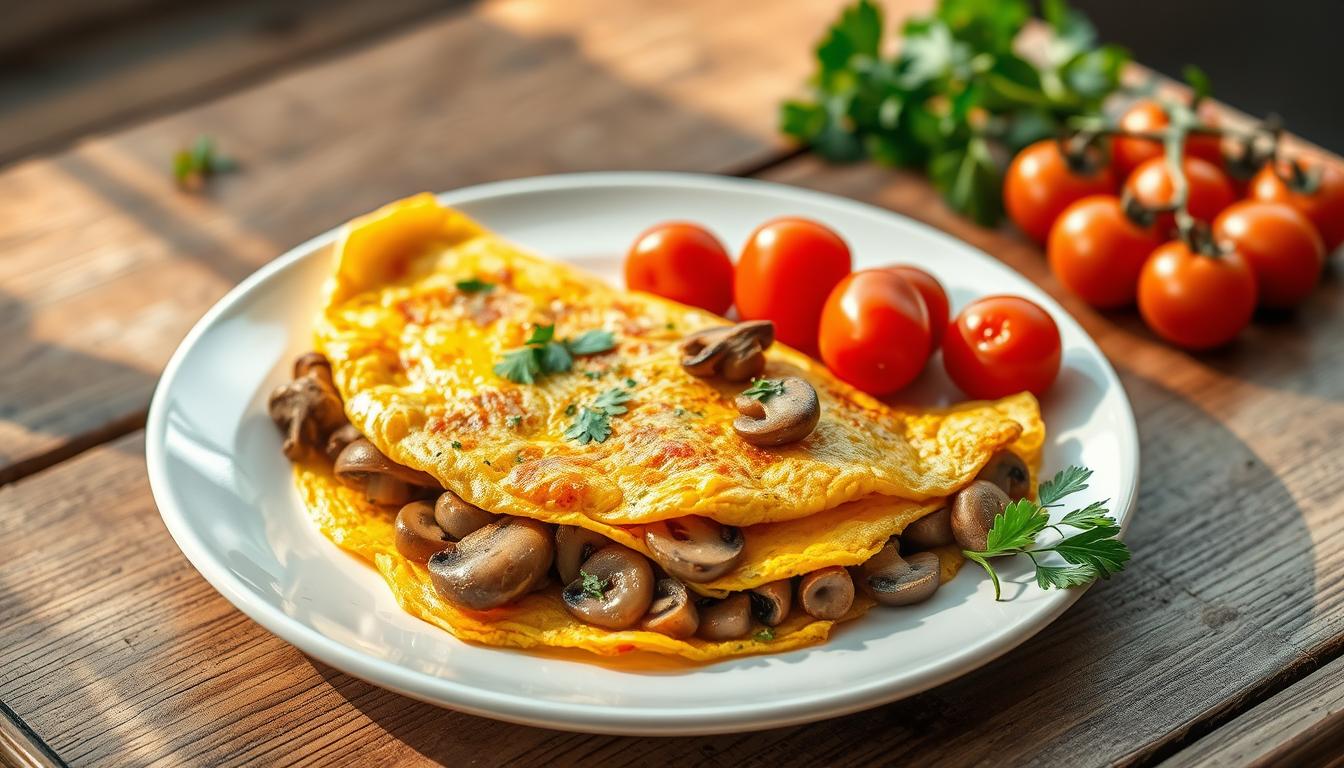 mushroom omelette