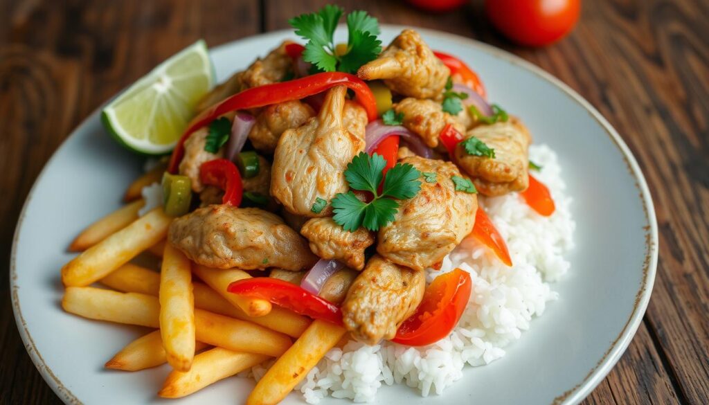 pollo saltado