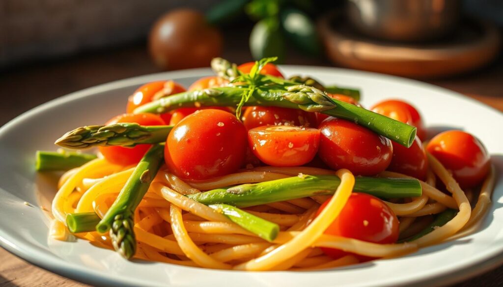 asparagus tomato pasta recipe