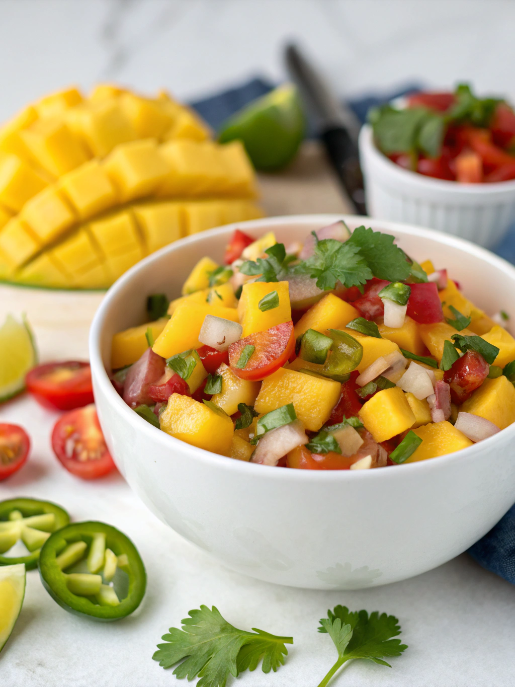 Mango Salsa, mango salsa recipe, easy mango salsa, fresh salsa, healthy salsa