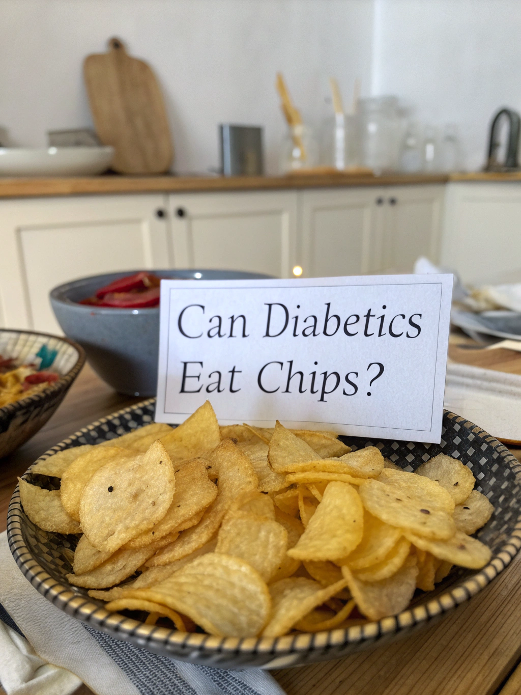 can diabetics eat chips, can diabetics eat potato chips, healthy chips for diabetics, best snacks for diabetics, low carb chips for diabetes, are chips bad for diabetics