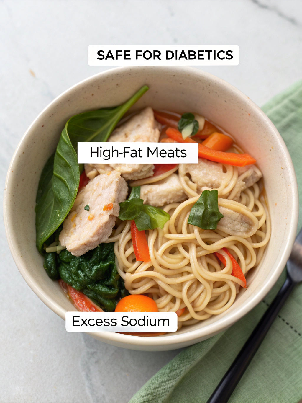 can diabetics eat ramen, ramen for diabetics, is ramen bad for diabetes, healthy ramen alternatives, low carb ramen for diabetics, can diabetics eat instant noodles