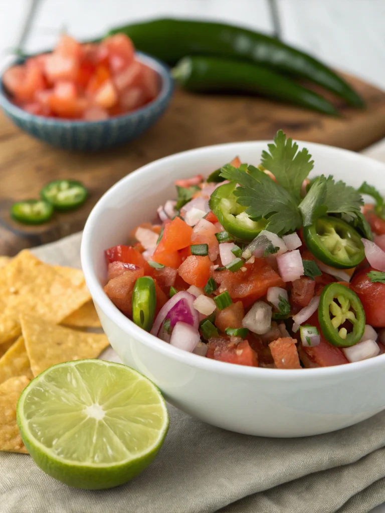 chipotle pico de gallo, smoky pico de gallo, chipotle salsa recipe, spicy chipotle dip