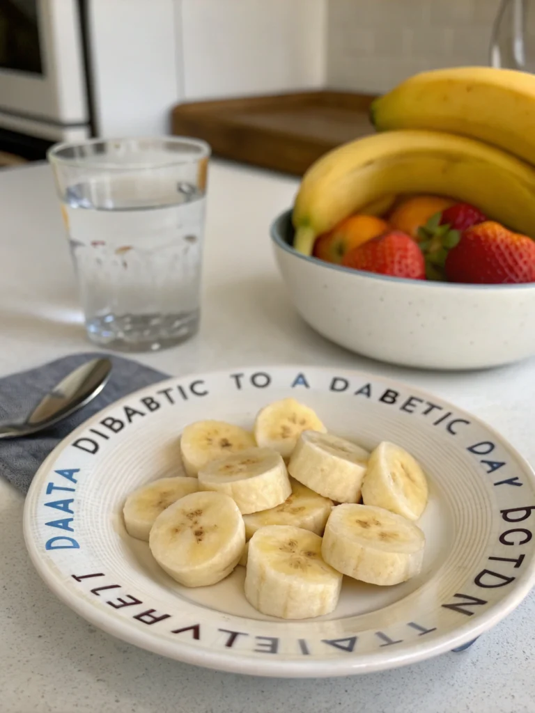 how many bananas can a diabetic eat a day, can diabetics eat bananas, banana for diabetes, banana serving size diabetes, fruits for diabetics, safe fruits for diabetics