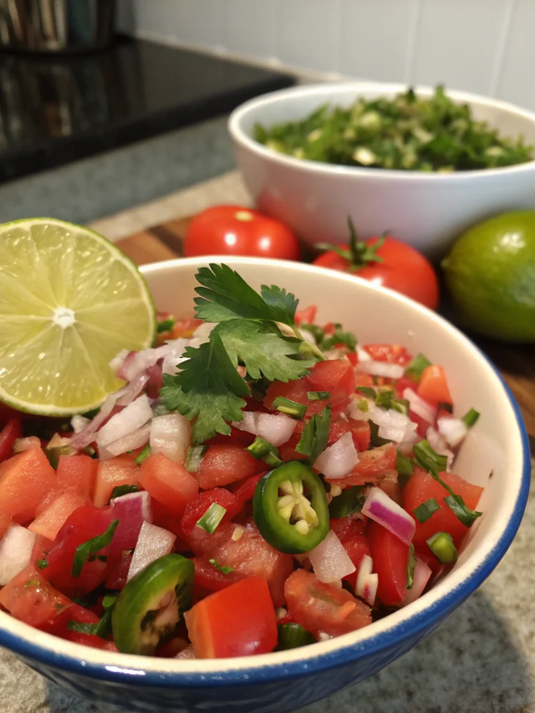 is pico de gallo healthy, Pico de Gallo Ingredients, "low-calorie salsa, healthy Mexican recipes, fresh tomato salsa