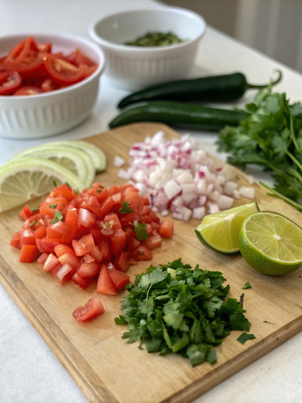 pico de gallo fresno, Fresno chili salsa, spicy pico recipe, red chili pico de gallo
