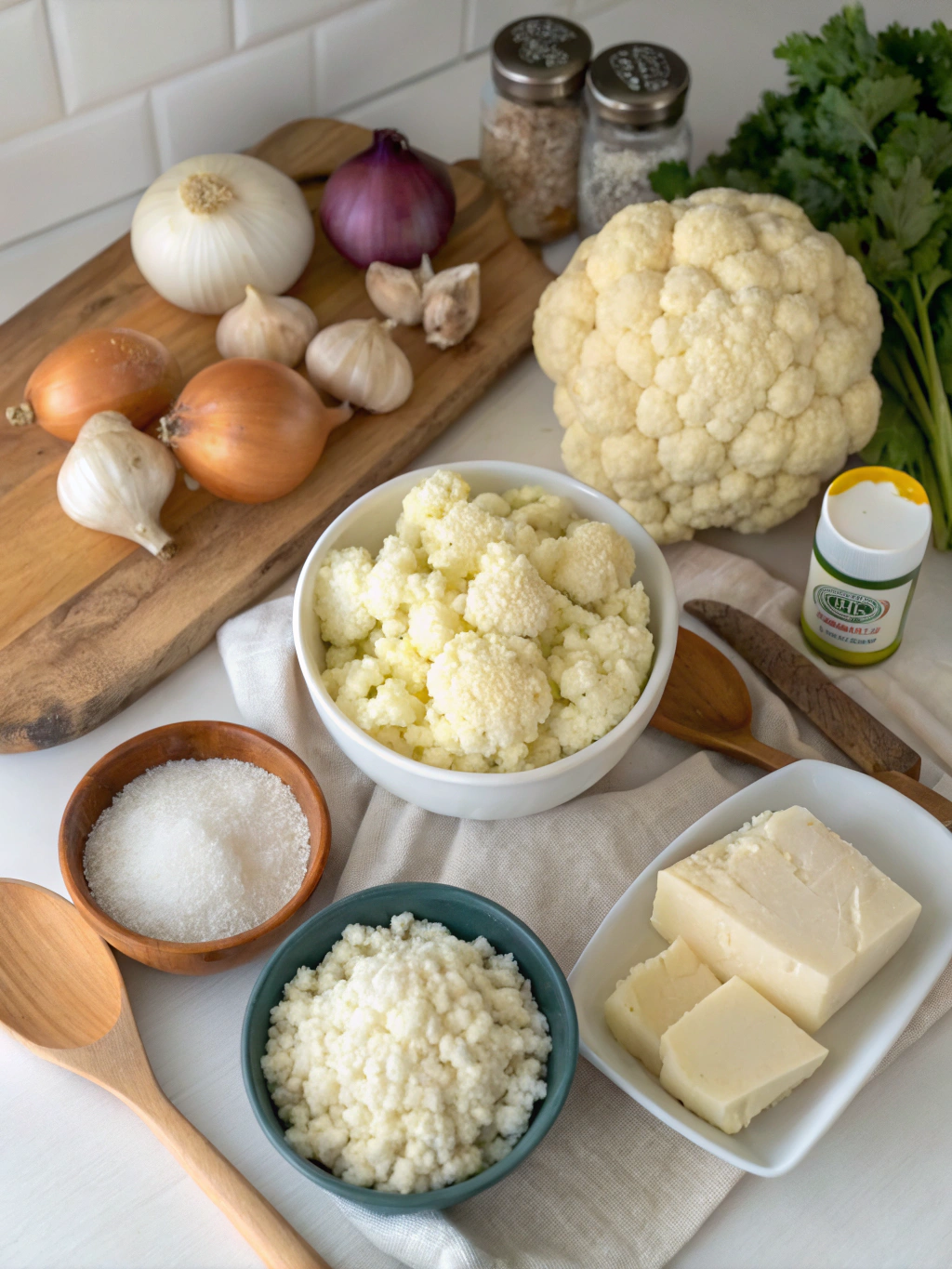 Cauliflower Veggie Rice and Mash, cauliflower rice diabetic, veggie mash diabetic, low carb side diabetic, mashed cauliflower diet, diabetic veggie swap
