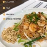 pad thai nutrition content, Pad Thai calories, Pad Thai carbs, Pad Thai nutrition info, Thai food healthy, Pad Thai macros