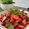 strawberry mint, strawberry mint recipe, fruit mint combo, refreshing summer flavors, strawberry drinks, strawberry mint salad