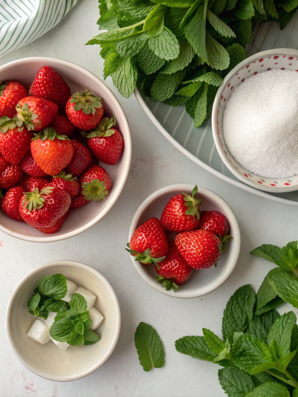 strawberry mint, strawberry mint recipe, fruit mint combo, refreshing summer flavors, strawberry drinks, strawberry mint salad