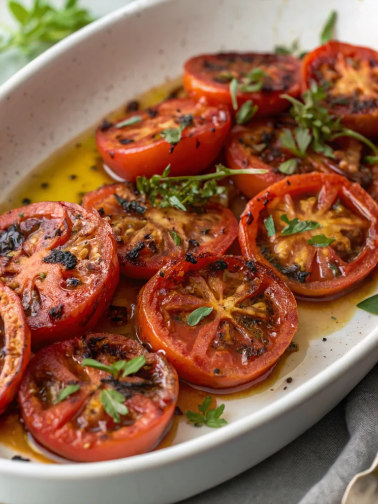 blistered tomatoes