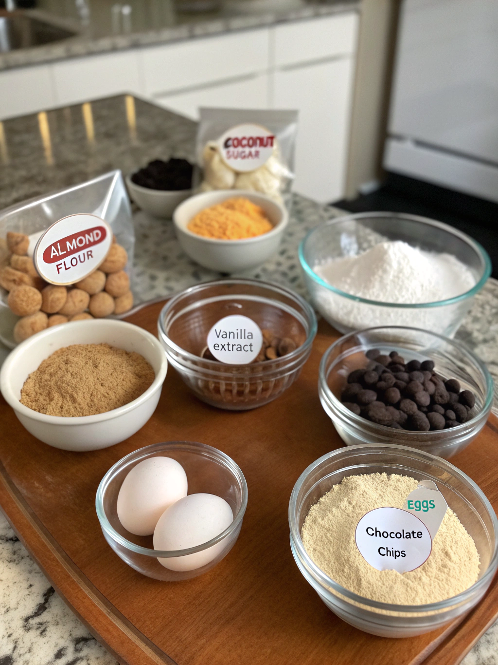 Ingredients for gluten free cookies, gluten free cookies, gluten free chocolate chip cookies, gluten and dairy free cookies, gluten free cookie recipes, gluten free chocolate cookie, gluten free cookie
