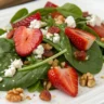 spinach strawberry goat cheese salad​