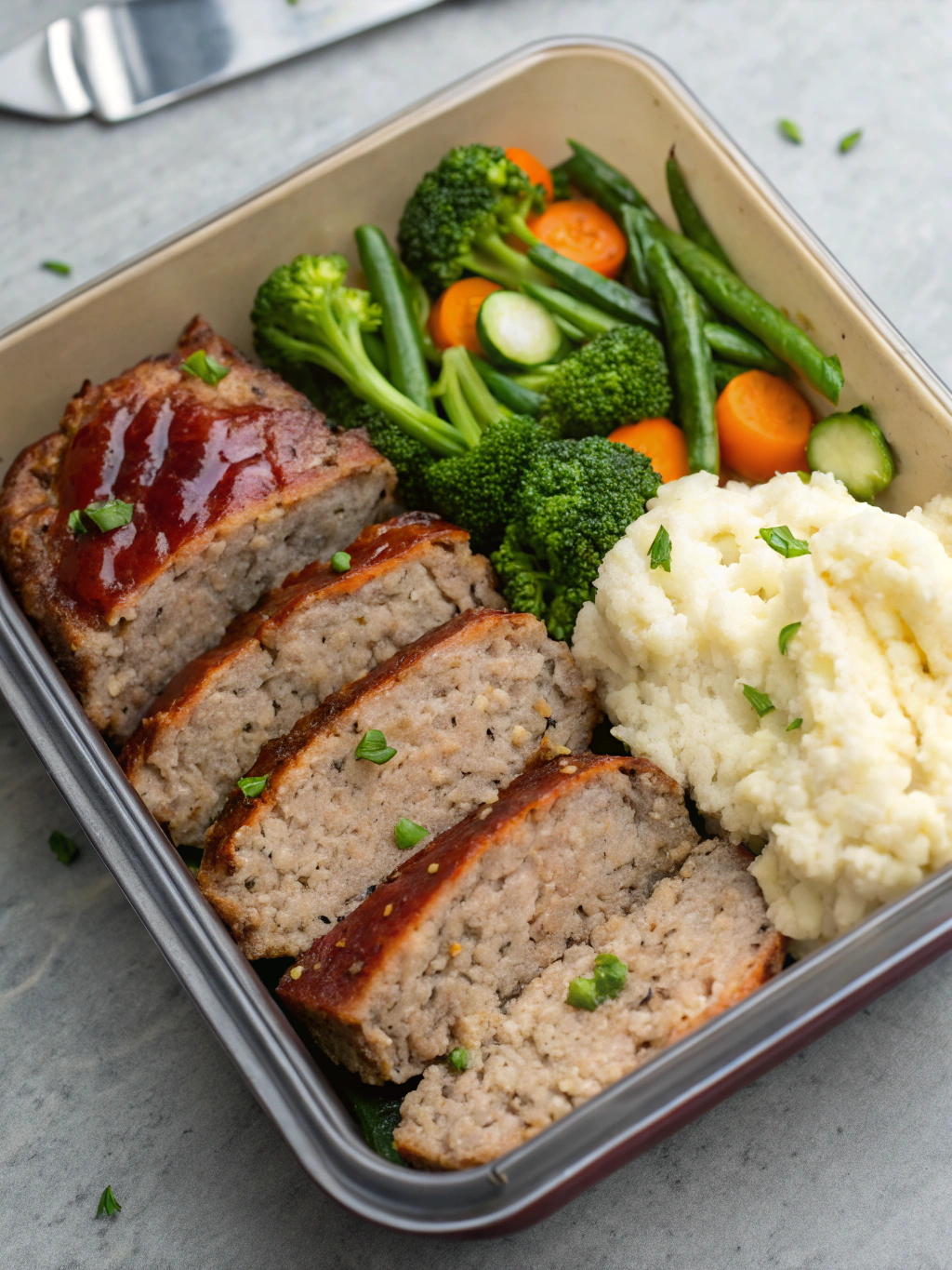Kidney Friendly Meatloaf Meal Prep, kidney friendly meatloaf meal prep, renal meal prep recipes, low sodium meal prep meatloaf, kidney diet weekly meals, ckd meal prep ideas
