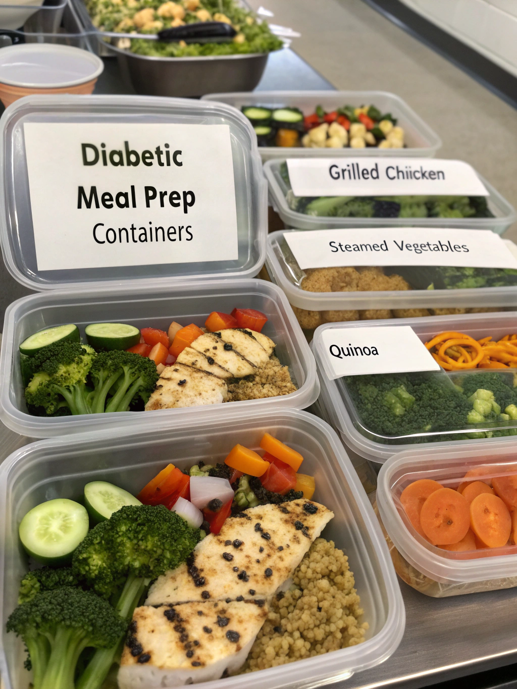 diabetic meal prep containers, meal prep containers, food prep containers, portion control containers