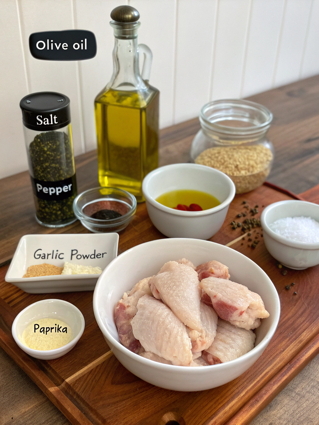 Ingredients for air fryer chicken wings, air fryer chicken wings recipe,air fryer chicken wings crispy, healthy air fryer chicken wings, easy chicken wings air fryer