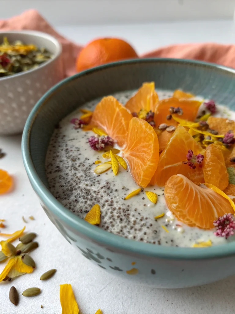 Chia Pudding with Orange Blossom