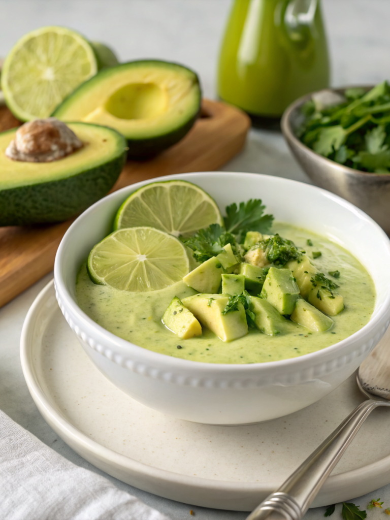 salad dressing with avocado and lime