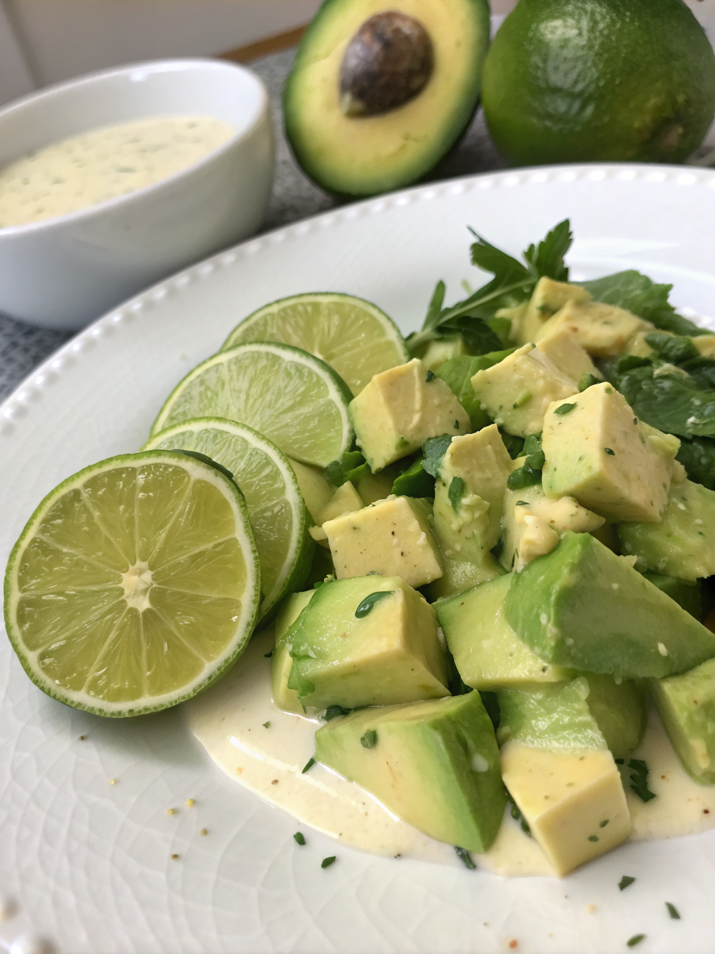 salad dressing with avocado and lime, avocado and cilantro dressing, avocado and lime salad dressing, avocado dressing, avocado cream dressing, avocado cilantro lime dressing
