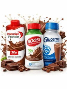 best protein shakes for diabetics, best protein shakes for diabetics, diabetic meal replacement shakes, high protein drinks for type 2 diabetes, low sugar protein shakes, BOOST Glucerna Premier Protein review