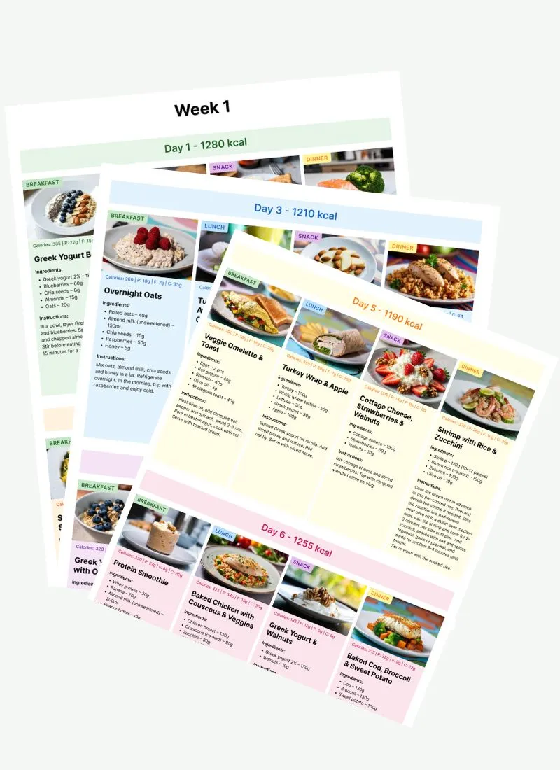 21 Day Balanced Meal Plan