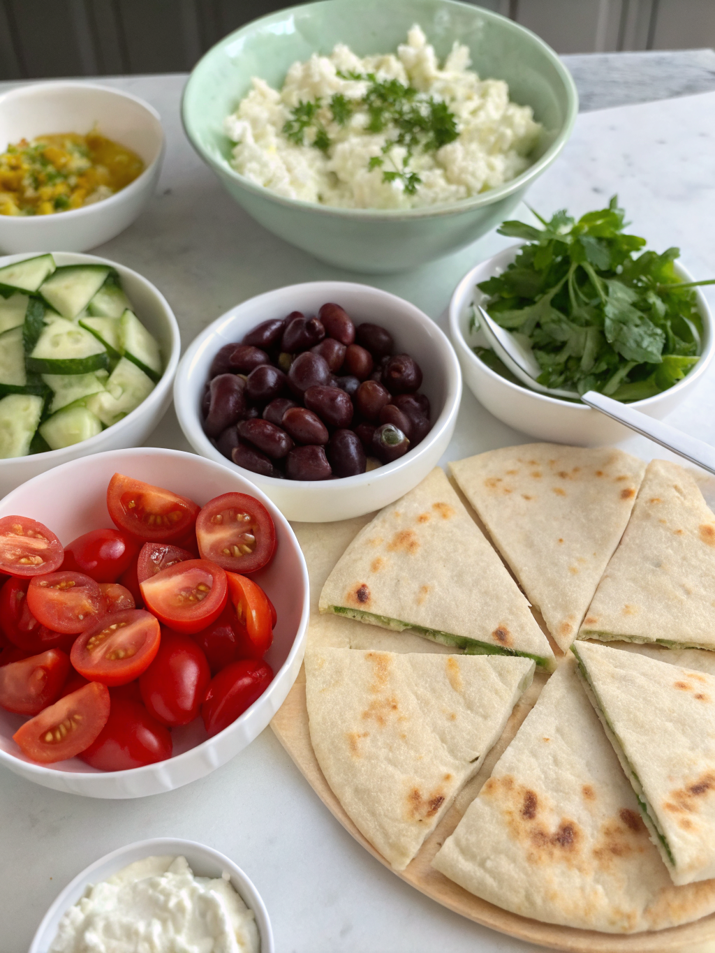 Greek Vegetable Pita Pizzas, Greek vegetable pita pizzas, Mediterranean pita pizza, healthy pita pizza recipe, diabetic friendly pizza, vegetable pita bread pizza