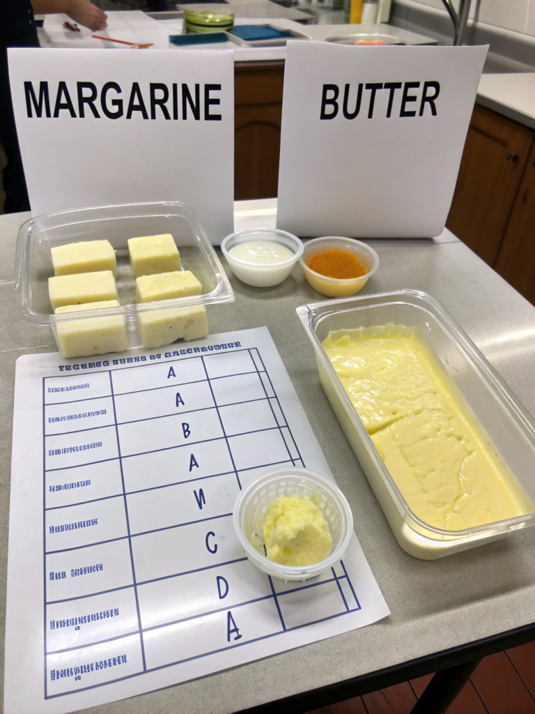 difference between margarine and butter ingredients