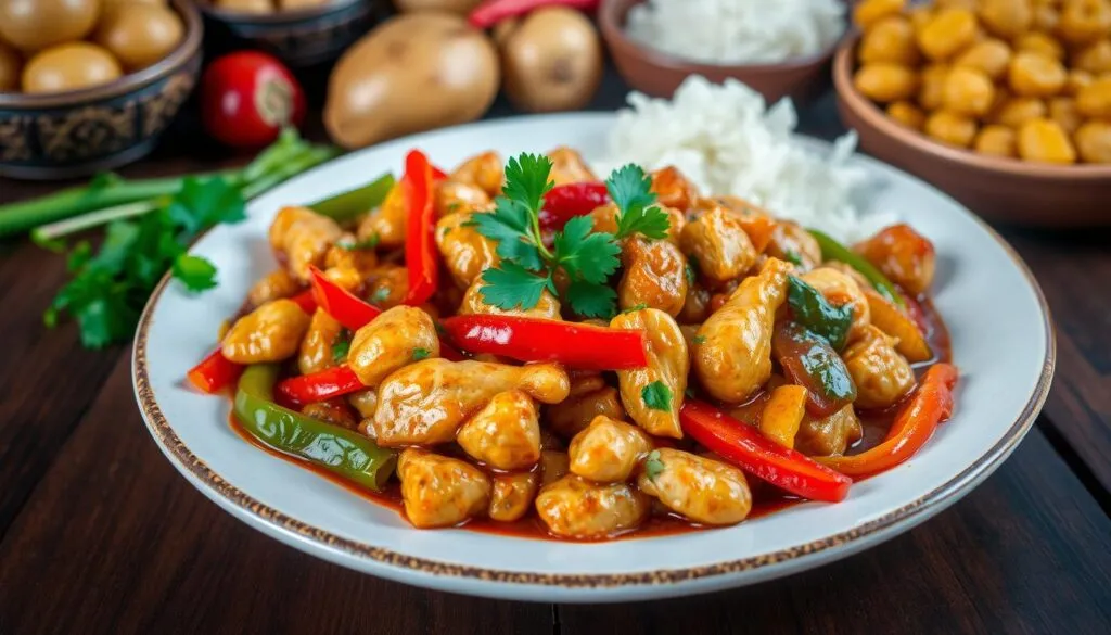stir-fried chicken stir-fried chicken