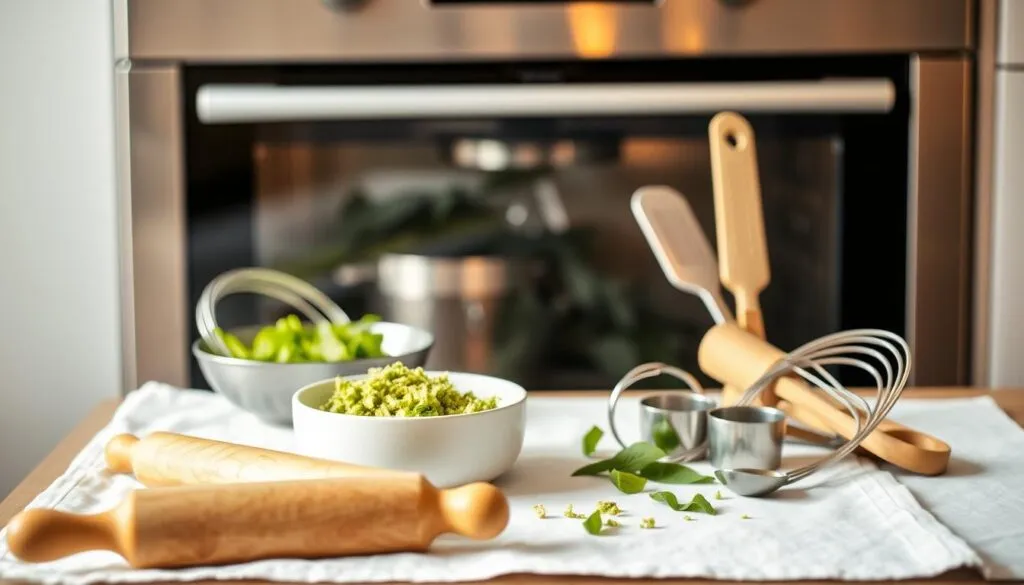 pandan cake baking tools